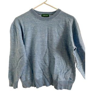 Orvis Wool Men Blue Pullover Sweater Size Large